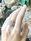 SJ6371 - Diamond Ring Set in 18 Karat White Gold Settings