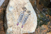 SJ1472 - Diamond and Pink Sapphire Earrings Set in 18 Karat White Gold Settings