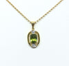 JP0163Y - Peridot & Diamond Pendant Set in 18 Karat Gold Setting