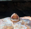 SJ2625 - Opal, Ruby with Brown Diamond Ring Set in 18 Karat Rose Gold Settings