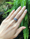 SJ2146 - Pastel Blue Sapphire Ring Set in 18 Karat Rose Gold Settings