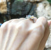 SJ6346 - Mult-Color Sapphire with Diamond Flower Ring Set in 18 Karat White Gold Settings