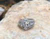 SJ1546 - Diamond Ring Set in 18 Karat White Gold Settings