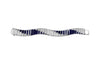 SJ2291 - Blue Sapphire with Diamond Bracelet Set in 14 Karat White Gold Settings
