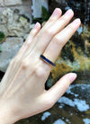 SJ2367 - Blue Sapphire Eternity Ring Set in 18 Karat Gold Settings
