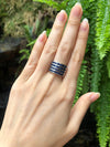 SJ2186 - Blue Sapphire Ring Set in 18 Karat White Gold Settings