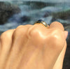 SJ2793 - Blue Star Sapphire Ring Set in 14 Karat Gold Settings
