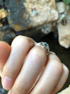 SJ2096 - Emerald with Diamond Ring Set in 18 Karat White Gold Settings