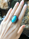 SJ3185 - Turquoise Ring set in Silver Settings