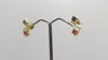 JE0630R - Ruby, Blue Sapphire & Diamond Earrings Set in 18 Karat Gold Setting