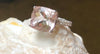 SJ1206 - Morganite with Diamond Ring Set in 18 Karat White Gold Settings