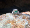 SJ2449 - Emerald with Diamond Ring Set in 18 Karat White Gold Settings