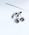 JE0269R - Ruby Earrings Set in 18 Karat White Gold Setting