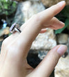 SJ1353 - Tanzanite with Pink Sapphire and Diamond Ring Set in 18 Karat White Gold Setting