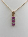 JP10656Z - Pink Sapphire & Diamond Pendant Set in 18 Karat Gold Setting