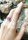 JR1377R - Ruby & Diamond Ring Set in 18 Karat Rose Gold Setting
