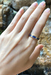 SJ1946 - Blue Sapphire with Diamond Ring Set in 18 Karat Gold Settings