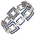 SJ6032 - Blue Sapphire 13.43 Cts with Diamond 2.13 Cts Bracelet in 18k White Gold Setting