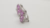 SJ1171 - Pink Sapphire with Diamond Earrings Set in 18 Karat White Gold Settings