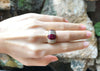 SJ2965 - Ruby with Diamond Ring Set in 18 Karat Gold Settings