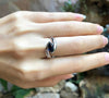 SJ6041 - Blue Sapphire Ring Set in 18 Karat White Gold Settings