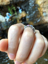SJ6169 - Multi-Color Sapphire with Diamond Ring Set in 18 Karat White Gold Settings