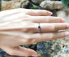 SJ2665 - Blue Sapphire with Diamond Ring Set in 18 Karat White Gold Settings