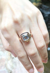 SJ2805 - Aquamarine Ring Set in 18 Karat Rose Gold Settings
