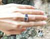 SJ1308 - Blue Sapphire with Diamond Ring Set in 18 Karat Gold Settings
