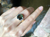 SJ6239 - Green Sapphire with Diamond Ring Set in 18 Karat Gold Settings