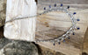 SJ1686 - Blue Sapphire with Diamond Necklace Set in 18 Karat White Gold Settings