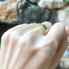 SJ2649 - Peridot Ring Set in 18 Karat Gold Settings