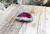 SJ1753 - Ruby with Diamond Pendant Set in 18 Karat White Gold Settings
