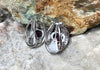 SJ1926 - Ruby with Diamond Earrings Set in 18 Karat White Gold Settings