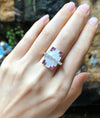 SJ1406 - Diamond and Pink Sapphire Ring Set in 18 Karat Gold by Kavant & Sharart