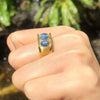 JR1530Y - Blue Star Sapphire Ring Set in 18 Karat Gold Setting