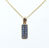 SJ6037 - Blue Sapphire Pendant Set in 18 Karat Rose Gold Settings