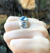 SJ3203 - Blue Topaz Ring set in Silver Settings