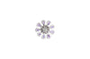 SJ3106 - Purple Sapphire, Pink Sapphire, White Sapphire Earrings in 18 Karat White Gold