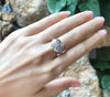 SJ2667 - Custom Order Diamond Bow Ring Set in 18 Karat Gold Settings
