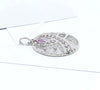 SJ2519 - Pink Sapphire and Diamond Pendant Set in 18 Karat White Gold Settings