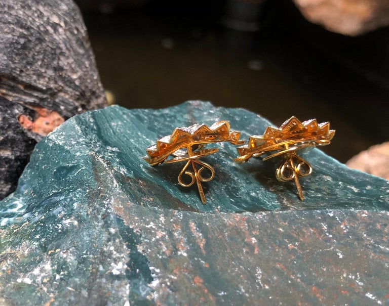 SJ1272 - Diamond Earrings Set in 18 Karat Gold Settings