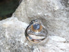 SJ1511 - GIA Certified 5cts Ceylon Blue Sapphire with Diamond Ring Set in 18K White Gold