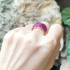 SJ2912 - Ruby with Diamond Ring Set in 18 Karat Gold Settings