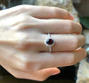 SJ1597 - Certified Unheated Ruby with Diamond Ring Set in Platinum 950 Settings
