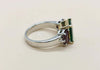 SJ6256 - Emerald with Ruby Ring Set in Platinum 950 Settings
