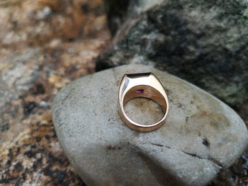 SJ2306 - Amethyst Ring Set in 18 Karat Rose Gold Settings