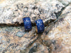 SJ2010 - Blue Sapphire Earrings Set in 18 Karat Gold Settings