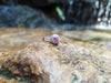 SJ2606 - Round Cut Pink Sapphire with Diamond Ring Set in 18 Karat White Gold Settings