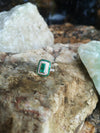 SJ2625 - Emerald with Diamond Ring Set in 18 Karat Gold Settings